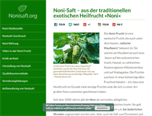 Tablet Screenshot of nonisaft.org